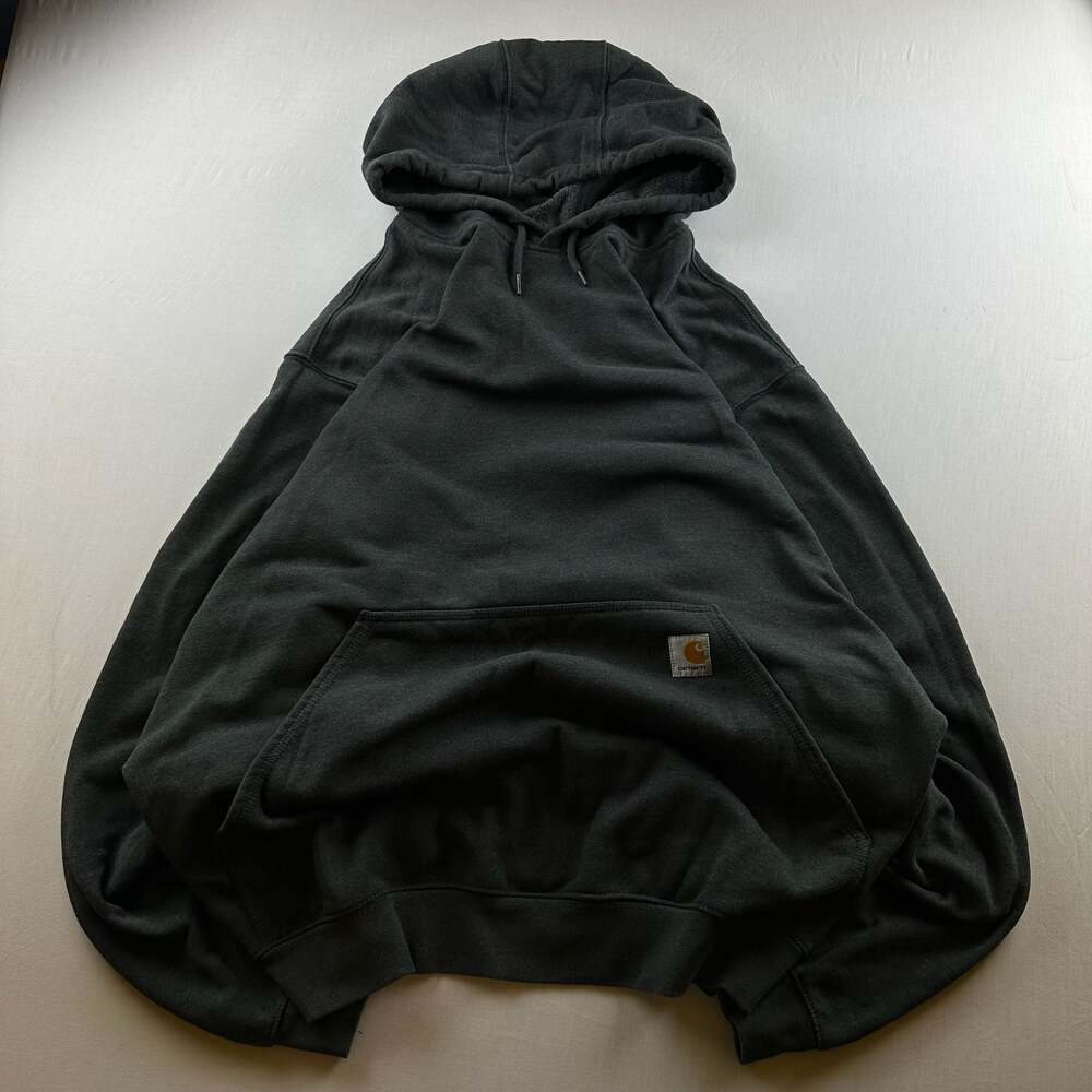 Carhartt K121 Midweight Loose Fit Hooded Sweatshirt in Carbon Heather